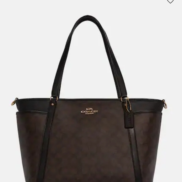 Coach Baby Diaper Bag in Signature Canvas Brown Black - Picture 5 of 6